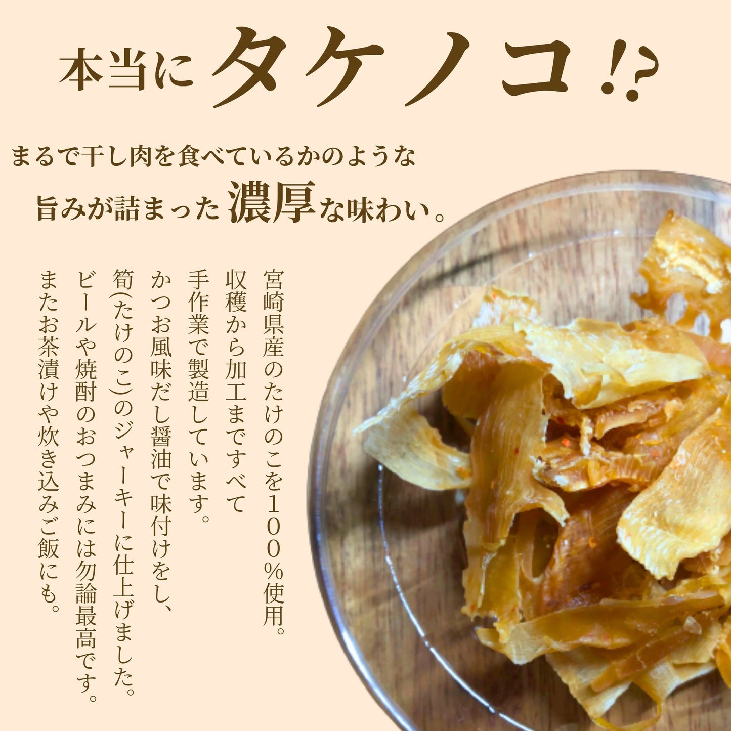 たけのこジャーキー 12g ベジタリアン タケノコ ジャーキー 宮崎県産 小林市 須木特産 子供 おやつ お酒 つまみ 肉不使用 ベジタブル リピーター続出 おつまみ 美味しい ご当地グルメ お取り寄せ 常温保存 宮崎名物 筍