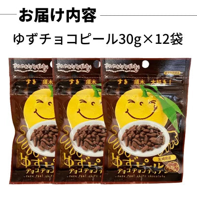 ゆずピール 柚子ピール チョコチョコチップ 30g×12袋 宮崎県産 ゆず ピールチョコ チョコレート ゆず皮 チョコレートのお菓子 美味しいお菓子 柑橘 皮 ピール チョコ菓子 チョコレート菓子 詰め合わせ お菓子 おやつ 柚子皮 お取り寄せ